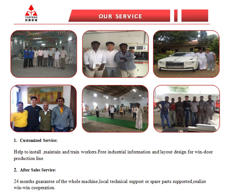 Yuefeng UPVC Window Door Seamless Two Heads Welding Machine