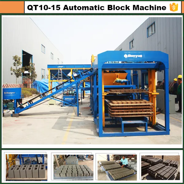 Zenith Concrete Hollow Block Machine Large Concrete Blocks Qt10-15 Dongyue